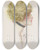 Triptych art skateboard deck of Harrison Fisher Harrison Fisher Girls Pl6 by Harrison Fisher (1877-1934)