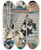 Triptych art skateboard deck of Utagawa Kunisada Toyokuni Iii Chshingura The Treasury Of Loyal Retainers A Primer by Utagawa Kunisada (Toyokuni III) (1786-1865)