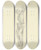 Triptych art skateboard deck of Gustav Heinrich Naecke Christ On The Cross by Gustav Heinrich Naecke (1786-1835)