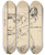 Triptych art skateboard deck of Cyprin Majernk Embrace_2 by Cyprian Majernik (1909-1945)