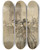 Triptych art skateboard deck of Arthur Rackham Old Mr Salford Was A Crabapple Of An Old Gentleman Who Wandered All Day In The Gardens by Arthur Rackham (1867-1939)