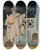 Triptych art skateboard deck of Osman Hamdi Bey Two Musician Girls by Osman Hamdi Bey (1842-1910)
