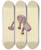 Triptych art skateboard deck of James Bolton Icons Fungorum Circa Halifax Sponte Nascentium Pl017 by James Bolton (1735-1799)