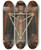 Triptych art skateboard deck of Cusco School Trifacial Trinity by Cusco School