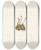 Triptych art skateboard deck of Mary Vaux Walcott Tufted Saxifrage Saxifraga Caespitosa by Mary Vaux Walcott (1860-1940)