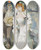 Triptych art skateboard deck of Albert Guillaume An Attractive Offer by Albert Guillaume (1873-1942)
