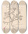 Triptych art skateboard deck of Louis Antoine Cusin Herbier De La Flore Franaise Pl0417 by Louis Antoine Cusin (1824-1901)