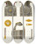 Triptych art skateboard deck of Fedor Grigoryevich Solntsev Zertsalo Tsaria Alekseia Mikhailovicha Izobrazhenie 1 by Fedor Grigoryevich Solntsev (1801-1892)