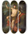 Triptych art skateboard deck of Anton Raphael Mengs Saint John The Baptist Preaching In The Wilderness by Anton Raphael Mengs (1728-1779)