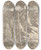Triptych art skateboard deck of Salvator Rosa Soldier In Helmet And Armor Regarding A Stream by Salvator Rosa (1615-1673)