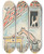 Triptych art skateboard deck of Josef Apek I Had A Dog And A Cat Pl 03 by Josef apek (1887-1945)