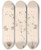 Triptych art skateboard deck of Louis Antoine Cusin Herbier De La Flore Franaise Pl0069 by Louis Antoine Cusin (1824-1901)