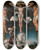 Triptych art skateboard deck of Lucas Cranach The Elder The Crucifixion With The Convertedcenturion by Lucas Cranach The Elder (1472-1553)
