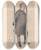Triptych art skateboard deck of Leslie Matthew Ward Architects And Engineers The Obelisk Mr Erasmus Wilson 18 December 1880 by Leslie Matthew Ward (1851-1922)