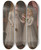 Triptych art skateboard deck of Jos Campeche Y Jordn The Daughters Of Governor Ramn De Castro by Jose Campeche Y Jordan (1751-1809)