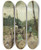 Triptych art skateboard deck of Anton Mauve The Foresters Cart by Anton Mauve (1838-1888)