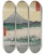 Triptych art skateboard deck of And Hiroshige Pine Groves Of Miho In Suruga From The Series Thirtysix Views Of Mount Fuji by Ando Hiroshige (1797-1858)