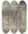 Triptych art skateboard deck of Arthur Rackham The Rain Always Made A Point Of Setting In Just As He Had Some Outdoor Work To Do by Arthur Rackham (1867-1939)