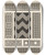 Triptych art skateboard deck of George Ashdown Audsley Outlines Of Ornament In The Leading Styles Pl01 by George Ashdown Audsley (1838-1925)