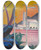 Triptych art skateboard deck of Viking Eggeling Landscape With Contrasting Tree Forms Ii by Viking Eggeling (1880-1925)
