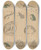 Triptych art skateboard deck of Masayoshi Kitao Choju Ryakugashiki Pl37 by Kitao Masayoshi (1764-1824)