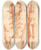Triptych art skateboard deck of Cornelis Pronk Beelden Van Marsyas En De Natuur by Cornelis Pronk (1691-1759)