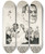 Triptych art skateboard deck of Ricardo Carpani Afiche Federacin Grfica Bonaerense De 1973 by Ricardo Carpani (1930-1997)
