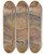 Triptych art skateboard deck of Arnold Peter Weiszkubnan Landscape With Waggoner by Arnold Peter Weisz-Kubnan (1898-1944)