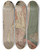 Triptych art skateboard deck of Kitagawa Utamaro Hanagi Of Giya From The Series Picture Puzzles by Kitagawa Utamaro (1753-1806)
