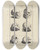 Triptych art skateboard deck of Michael Van Der Gucht Anatomy Improvd And Illustrated With Regard To The Uses Thereof In Designing Pl01 by Michael van der Gucht (1660-1725)