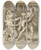 Triptych art skateboard deck of Anne Louis Girodettrioson Phaedre Having Declared Her Passion Attempts To Kill Herself With The Sword Of Hippolytus by Anne Louis Girodet-Trioson (1767-1824)