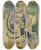 Triptych art skateboard deck of Albert Gleizes Composition 2 by Albert Gleizes (1881-1953)