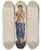 Triptych art skateboard deck of Robert Barton Garden Or Circus Figure by Robert Barton