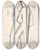 Triptych art skateboard deck of Mikul Galanda Woodcutters by Mikulas Galanda (1895-1938)