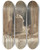 Triptych art skateboard deck of Eugne Delacroix A Tomb And Studies Of Windows In The Church Of Valmont Abbey by Eugene Delacroix (1798-1863)