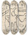 Triptych art skateboard deck of Josef Apek I Had A Dog And A Cat Pl 15 by Josef apek (1887-1945)