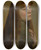 Triptych art skateboard deck of Jozef Hanula Study Of A Woman From Three Quarters Profile by Jozef Hanula (1863-1944)