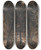 Triptych art skateboard deck of Samuel Palmer A Moonlit Scene With A Winding River_1 by Samuel Palmer (1805-1881)