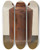 Triptych art skateboard deck of Alfred Parys Red Glazed Preserve Jar by Alfred Parys