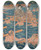 Triptych art skateboard deck of And Hiroshige Fording A Broad River_2 by Ando Hiroshige (1797-1858)