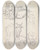 Triptych art skateboard deck of William Simpson Studies Of Bullock Carriages Delhi 14 January 1860 by William Simpson (1823-1899)
