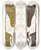 Triptych art skateboard deck of Fedor Grigoryevich Solntsev Naluchie I Tul Ili Kolchan by Fedor Grigoryevich Solntsev (1801-1892)