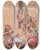 Triptych art skateboard deck of Carlo Maratti En Sejrende Feltherre I Audiens Hos Et Herskerpar by Carlo Maratti (1625-1713)