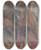 Triptych art skateboard deck of Arnold Peter Weiszkubnan Farmer With A Pipe by Arnold Peter Weisz-Kubnan (1898-1944)