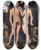 Triptych art skateboard deck of Lucas Cranach The Elder Adam And Eve In Paradise The Fall by Lucas Cranach The Elder (1472-1553)