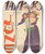 Triptych art skateboard deck of Edward Penfield Harpers For June by Edward Penfield (1866-1925)