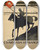 Triptych art skateboard deck of Vojtech Preissig Kdo Jste Bo Bojovnci S Armda Ve Francii by Vojtech Preissig (1873-1944)