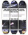 Triptych art skateboard deck of National Institutes Of Health This Fatal Accident Was Caused By Teenagers Getting Stoned And Going Too Fast by National Institutes Of Health (1887)