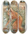 Triptych art skateboard deck of Walter Crane Midas With The Pitcher by Walter Crane (1845-1915)