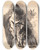 Triptych art skateboard deck of Oluf Hartmann Studie Til Ddalus Og Ikarus_1 by Oluf Hartmann (1879-1910)